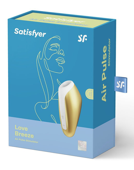 Satisfyer Love Breeze Luchtdruk Vibrator met bluetooth en APP control - goud - Erotiekvoordeel.nl