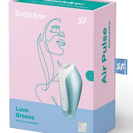 Satisfyer Love Breeze Luchtdruk Vibrator met bluetooth en APP control - lichtblauw - Erotiekvoordeel.nl