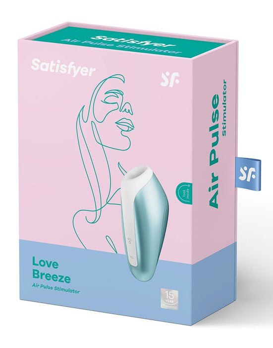 Satisfyer Love Breeze Luchtdruk Vibrator met bluetooth en APP control - lichtblauw - Erotiekvoordeel.nl