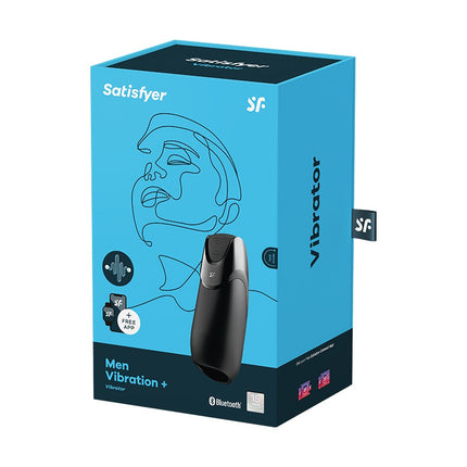 Satisfyer - Men Vibration+ (met App Control) - Masturbator - Zwart-Erotiekvoordeel.nl