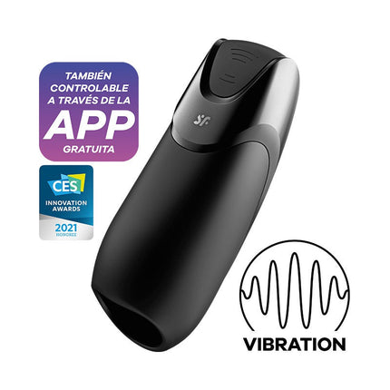 Satisfyer - Men Vibration+ (met App Control) - Masturbator - Zwart-Erotiekvoordeel.nl
