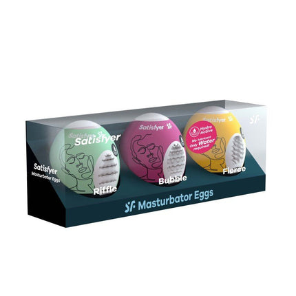 Satisfyer Mini Masturbator 3 stuks - RIFFLE, BUBBLE, FIERCE-Erotiekvoordeel.nl