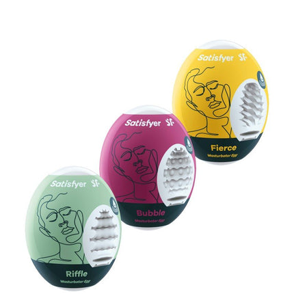 Satisfyer Mini Masturbator 3 stuks - RIFFLE, BUBBLE, FIERCE-Erotiekvoordeel.nl