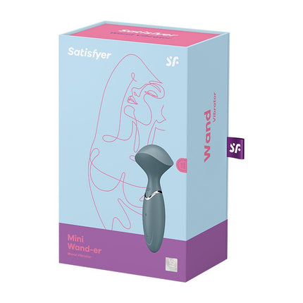 Satisfyer - Mini Wand-er - Wand Vibrator - Grijs-Erotiekvoordeel.nl