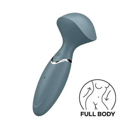 Satisfyer - Mini Wand-er - Wand Vibrator - Grijs-Erotiekvoordeel.nl