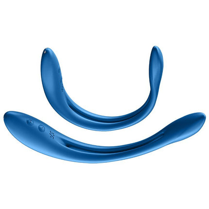 Satisfyer Multifunctionale Buigbare Vibrator ELASTIC GAME - blauw-Erotiekvoordeel.nl