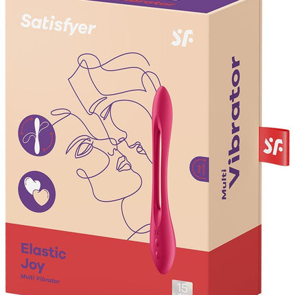 Satisfyer Multifunctionale Buigbare Vibrator ELASTIC GAME - rood-Erotiekvoordeel.nl