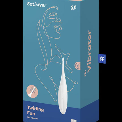 Satisfyer Pinpoint Vibrator TWIRLING FUN - wit-Erotiekvoordeel.nl