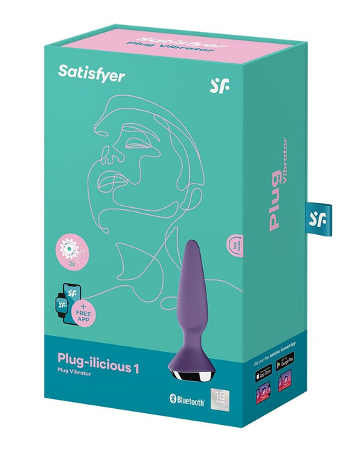 Satisfyer Plug-ilicious 2 Vibrerende Anale Plug met APP control - paars-Erotiekvoordeel.nl