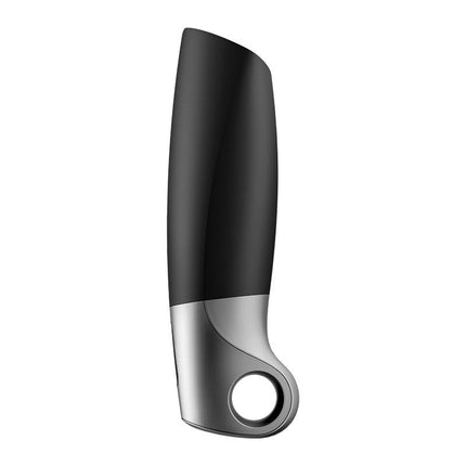 Satisfyer - Power Masturbator Met App Control - Zwart/Zilver-Erotiekvoordeel.nl