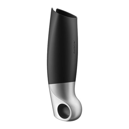 Satisfyer - Power Masturbator Met App Control - Zwart/Zilver-Erotiekvoordeel.nl