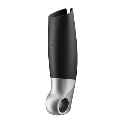 Satisfyer - Power Masturbator Met App Control - Zwart/Zilver-Erotiekvoordeel.nl