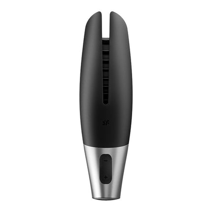 Satisfyer - Power Masturbator Met App Control - Zwart/Zilver-Erotiekvoordeel.nl