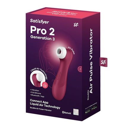 Satisfyer - Pro 2 Generation 3 - Luchtdruk Vibrator (met App Control) - Rood