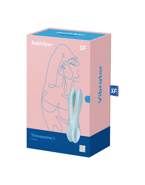 Satisfyer THREESOME 1 Multi Vibrator met 3 voelsprieten - lichtblauw-Erotiekvoordeel.nl