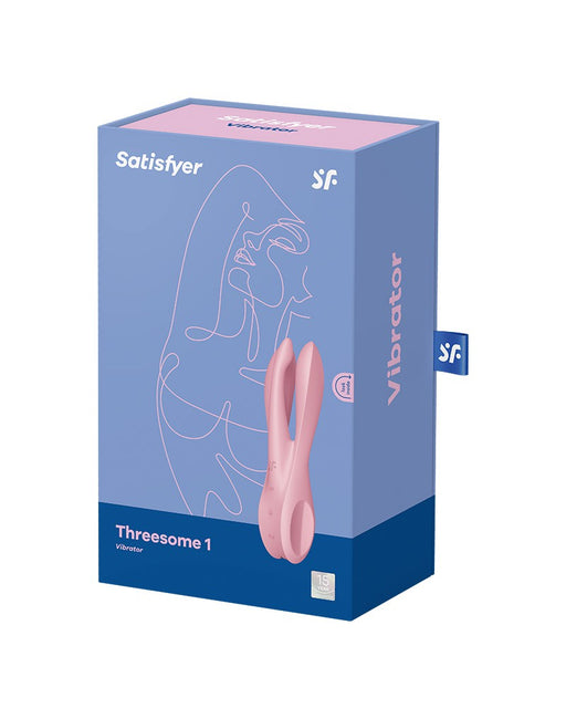 Satisfyer THREESOME 1 Multi Vibrator met 3 voelsprieten - lichtroze-Erotiekvoordeel.nl