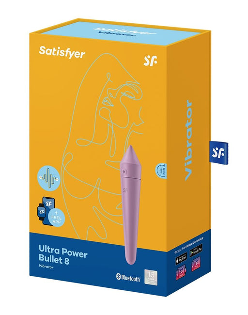 Satisfyer Ultra Power Bullet 8 Bullet Vibrator met APP Control - lila-Erotiekvoordeel.nl