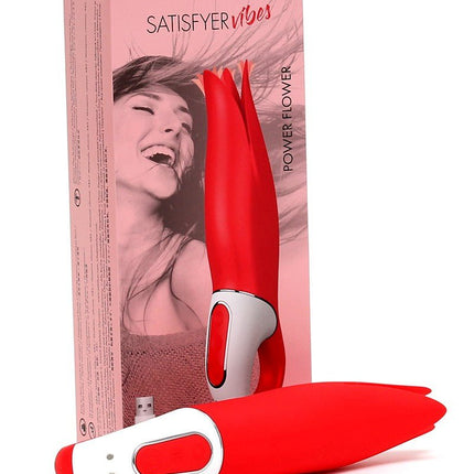 Satisfyer Vibrator Power Flower Vibrator - Rood - Erotiekvoordeel.nl