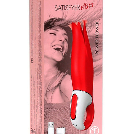 Satisfyer Vibrator Power Flower Vibrator - Rood - Erotiekvoordeel.nl