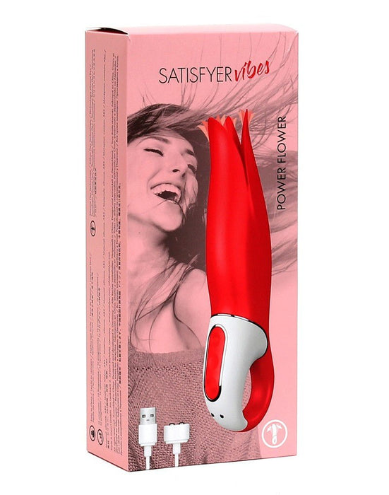 Satisfyer Vibrator Power Flower Vibrator - Rood - Erotiekvoordeel.nl