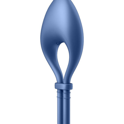 Satisfyer Vibrerende Cockring BULLSEYE met APP control - blauw-Erotiekvoordeel.nl