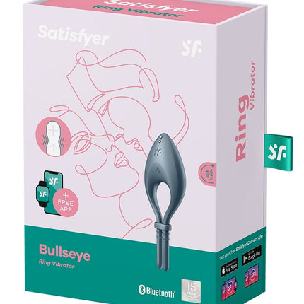Satisfyer Vibrerende Cockring BULLSEYE met APP control - donkerblauw-Erotiekvoordeel.nl