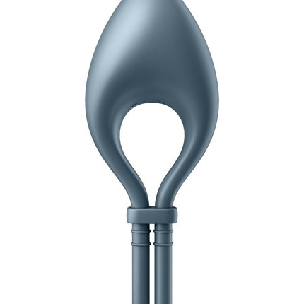 Satisfyer Vibrerende Cockring BULLSEYE met APP control - donkerblauw-Erotiekvoordeel.nl