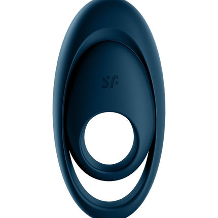 Satisfyer Vibrerende Cockring met Partner Stimulator | Koppel Vibrator GLORIOUS DUO - blauw-Erotiekvoordeel.nl