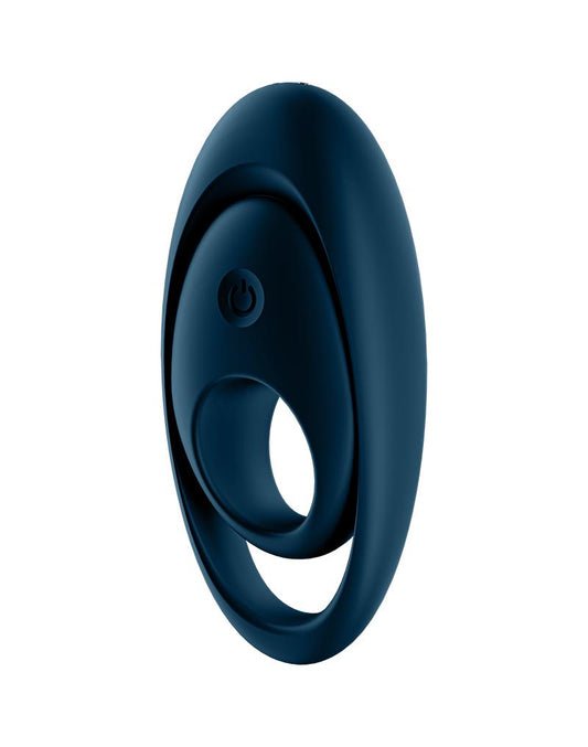Satisfyer Vibrerende Cockring met Partner Stimulator | Koppel Vibrator GLORIOUS DUO - blauw-Erotiekvoordeel.nl