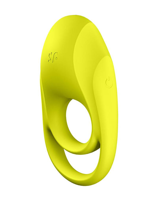 Satisfyer Vibrerende Cockring met Partner Stimulator | Koppel Vibrator SPECTACULAR DUO - geel-Erotiekvoordeel.nl