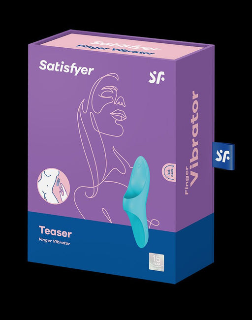 Satisfyer Vinger Vibrator TEASER - turquoise-Erotiekvoordeel.nl