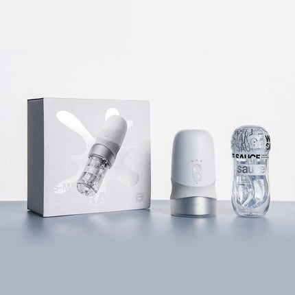 Sauce - Extra Sauce - Elektronische Masturbator Plus White Sauce Masturbator Sleeve - Met 5D Touch Sensor-Erotiekvoordeel.nl