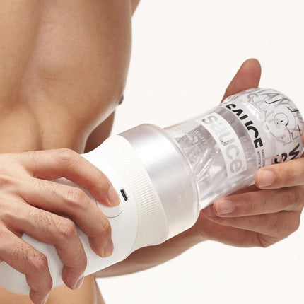 Sauce - Extra Sauce - Elektronische Masturbator Plus White Sauce Masturbator Sleeve - Met 5D Touch Sensor-Erotiekvoordeel.nl