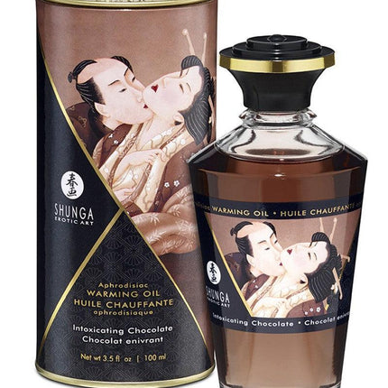 Shunga Aphrodisiac Warming Oil Chocolate - Erotiekvoordeel.nl