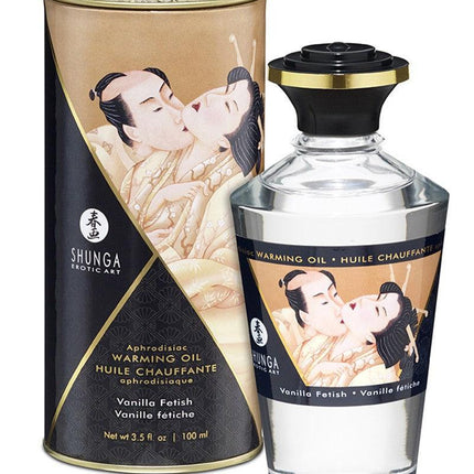 Shunga Aphrodisiac Warming Oil Vanilla Fetish - vanille - Erotiekvoordeel.nl