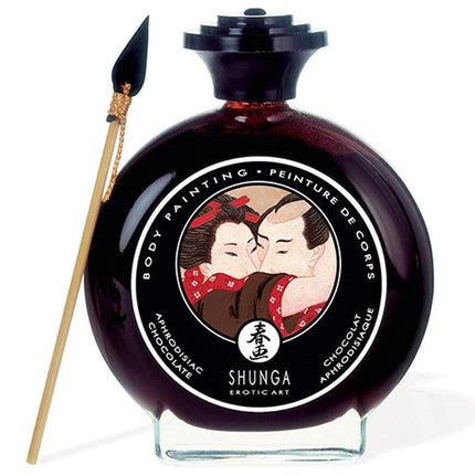 Shunga Eetbare Bodypaint Aphrodisiac Chocolate - Erotiekvoordeel.nl