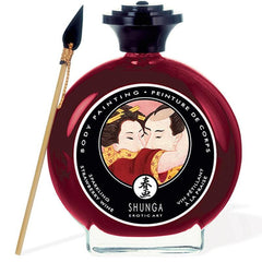 Shunga Eetbare Bodypaint Strawberry Champagne - Erotiekvoordeel.nl