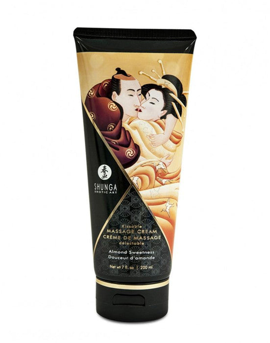 Shunga Kissable Massage Cream Almond Sweetness - Erotiekvoordeel.nl