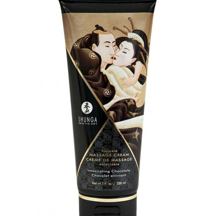 Shunga Kissable Massage Cream Intoxicating Chocolate - Erotiekvoordeel.nl
