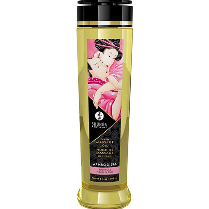 Shunga Massageolie Aphrodisia Rose - 240 ml - Erotiekvoordeel.nl