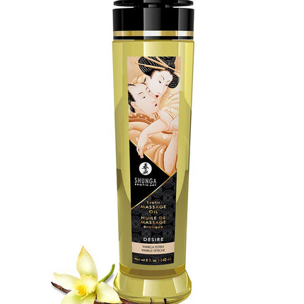 Shunga Massageolie Desire Vanilla - 240 ml - Erotiekvoordeel.nl