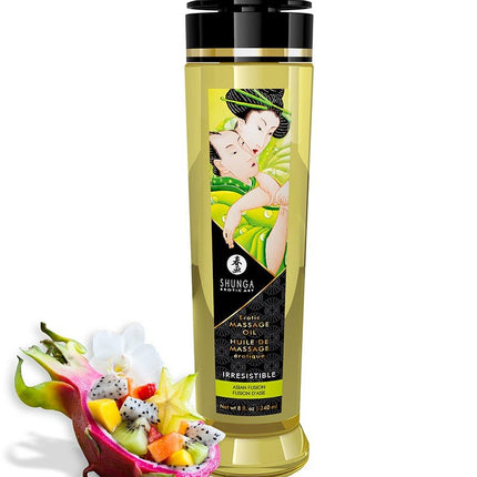 Shunga Massageolie Irresistible Asian Fusion - 240 ml - Erotiekvoordeel.nl