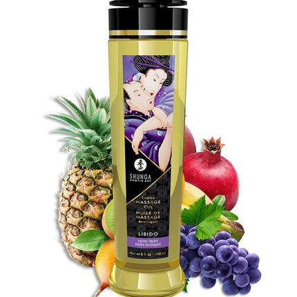 Shunga Massageolie Libido Exotic Fruit - 240 ml - Erotiekvoordeel.nl