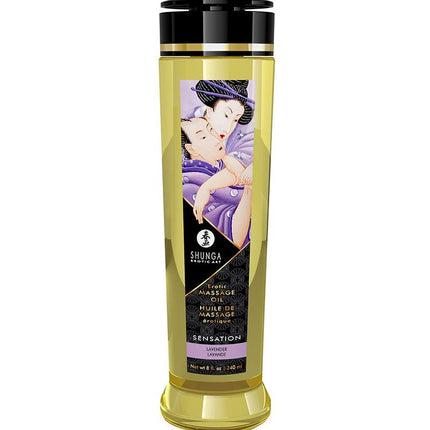 Shunga Massageolie Sensation Lavender - 240 ml - Erotiekvoordeel.nl