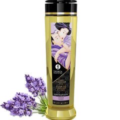 Shunga Massageolie Sensation Lavender - 240 ml - Erotiekvoordeel.nl
