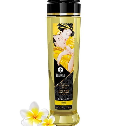 Shunga - Massageolie - Serenity Monoi (Hawaiaanse Tiarebloem) - 240 ml-Erotiekvoordeel.nl