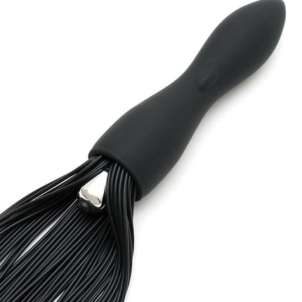 Siliconen Flogger Zweep met Vibrerende Dildo-Erotiekvoordeel.nl