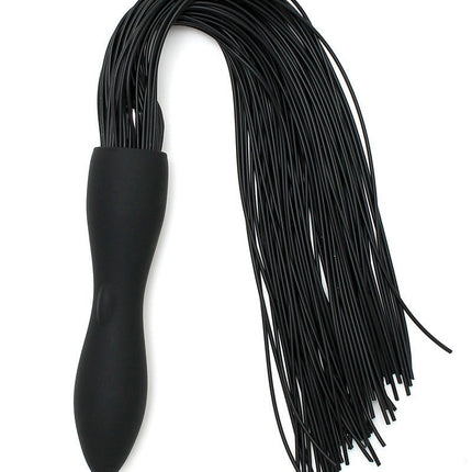 Siliconen Flogger Zweep met Vibrerende Dildo-Erotiekvoordeel.nl