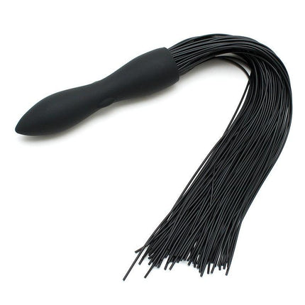 Siliconen Flogger Zweep met Vibrerende Dildo-Erotiekvoordeel.nl