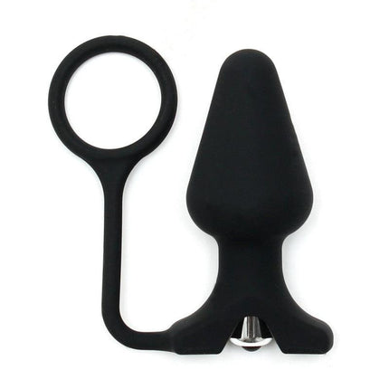 Siliconen buttplug met Cockring - Erotiekvoordeel.nl